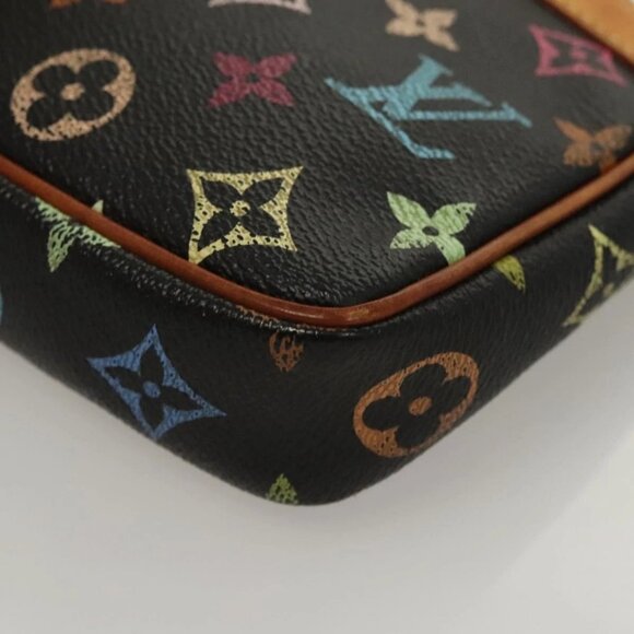 LOUIS VUITTON Monogram Multicolor Pochette Accessoires Black M92648 Auth 123447 - Picture 5 of 16